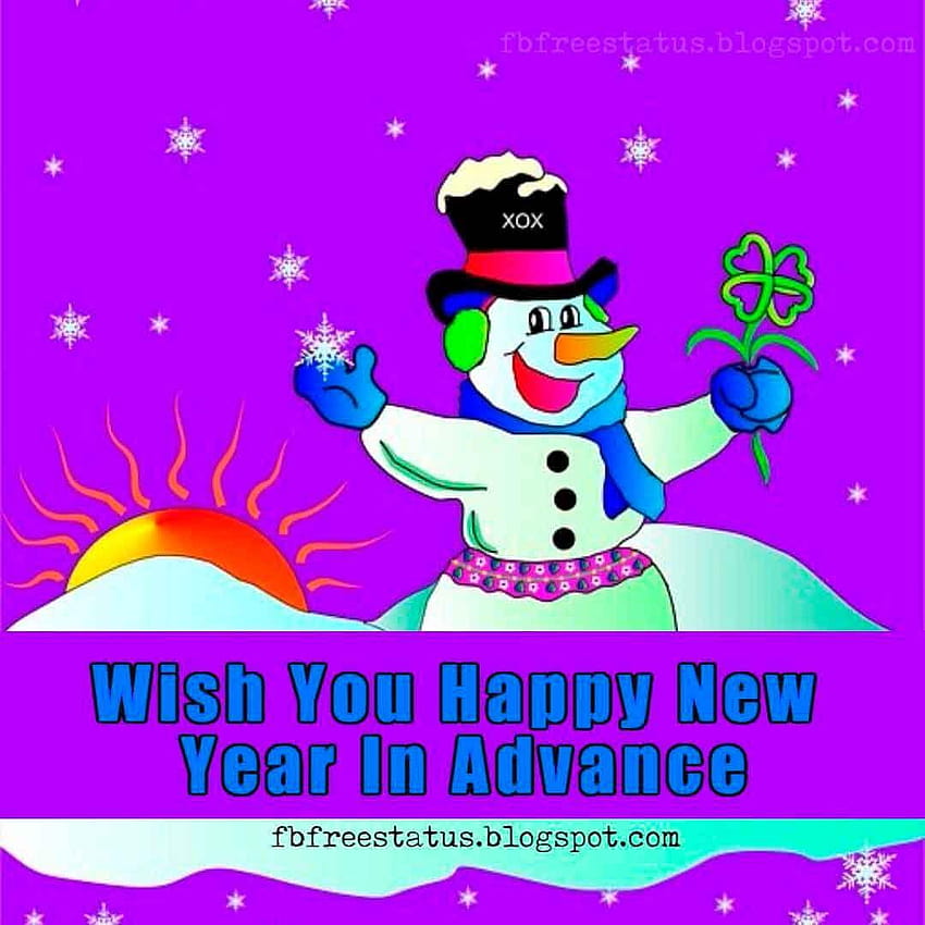 Advance Happy New Year , Wishes and Quotes, happy new year cartoon HD phone wallpaper