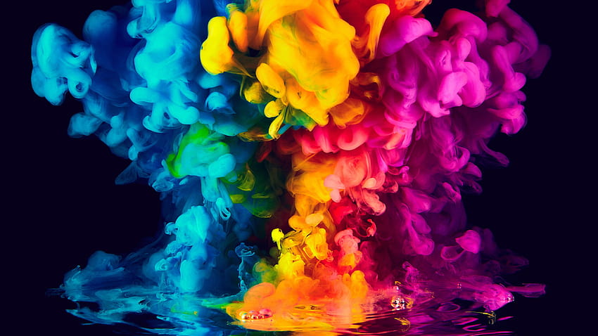 Fumaça colorida, cores ultra papel de parede HD