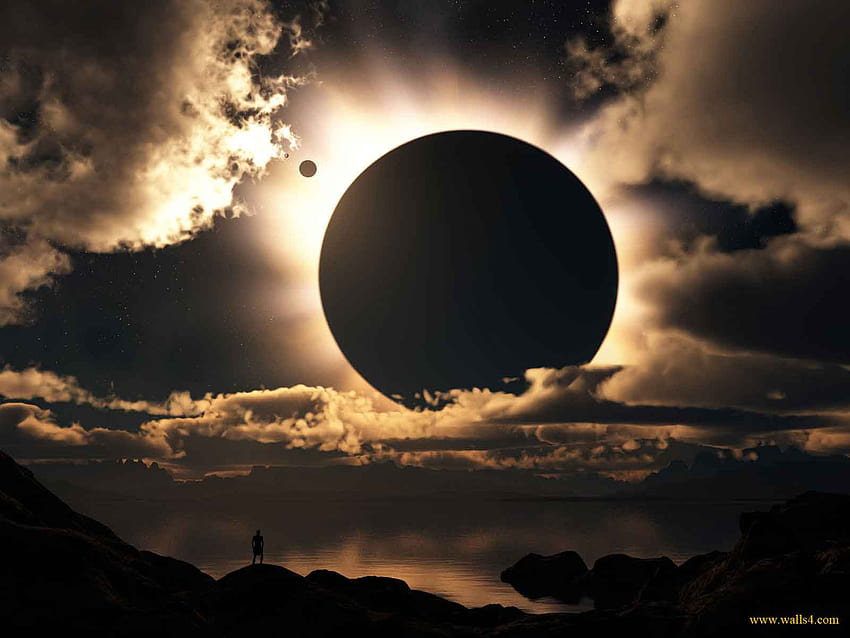 Solar eclipse phenomenon HD wallpaper