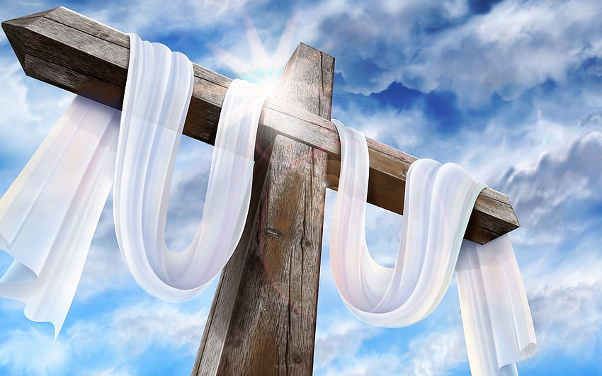 Religious Easter Backgrounds, cross easter HD wallpaper