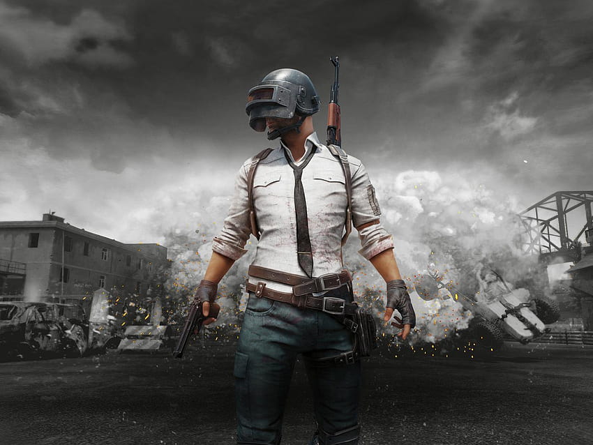 1400x1050 pubg, mobile 2018, monochrome, standard, pubg full screen HD wallpaper