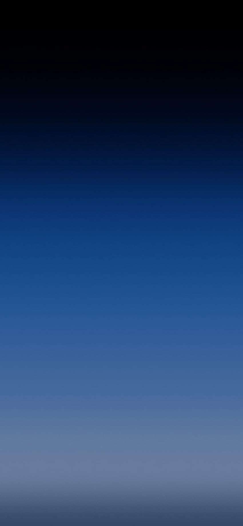 Gradiente mínimo para esconder o entalhe do iPhone X, azul escuro minimalista Papel de parede de celular HD