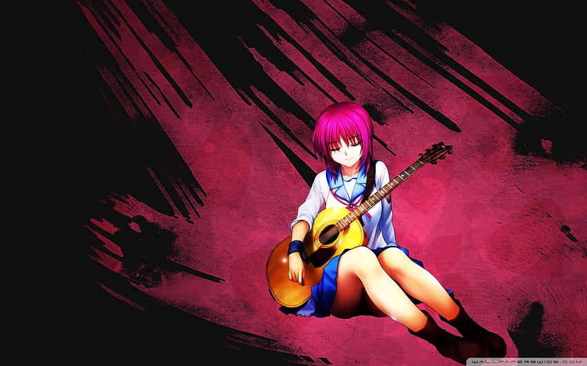 Anime Acoustic Guitar Ultra Backgrounds for, acoustic guitar anime HD wallpaper