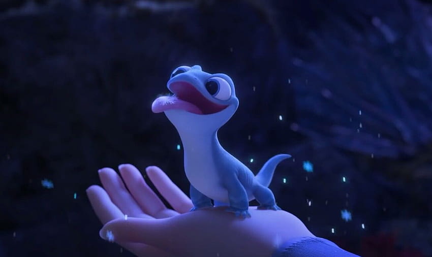 Bruni Gefrorener, gefrorener Salamander HD-Hintergrundbild