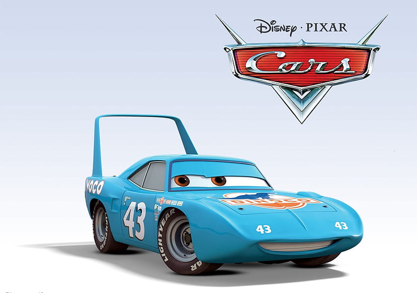 King The Race Car From Disney Pixar Movie Cars 배경, 자동차 경주 영화 HD 월페이퍼