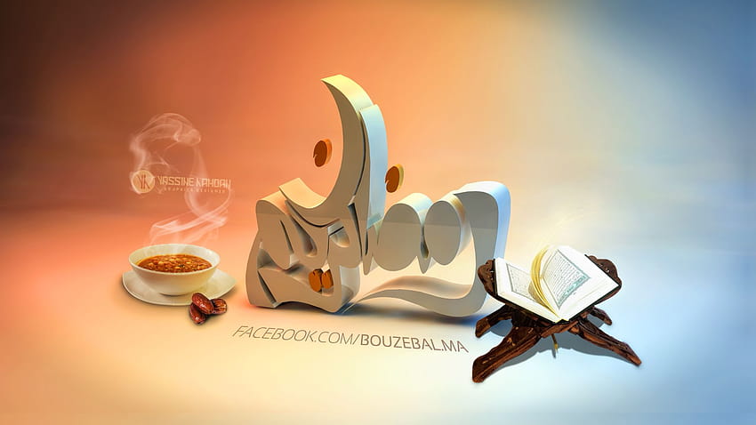 Ramadan, flaches Design Ramadan HD-Hintergrundbild