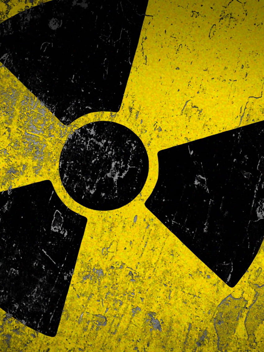 Warning radioactive sign available in different, warning mobile HD phone wallpaper