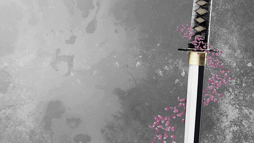 Katana de fleurs de cerisier Fond d'écran HD