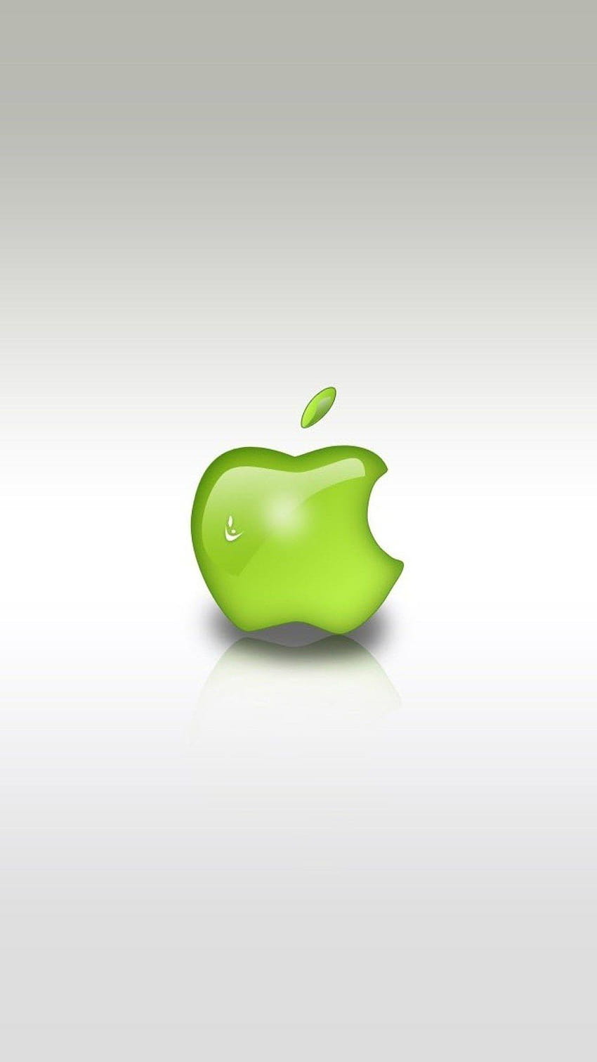 fondo de pantalla de logotipo de manzana verde