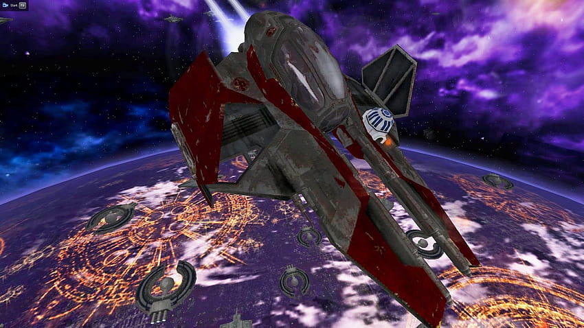 Star Wars Battlefront 2 Mods/Maps [Battle over Coruscant] HD wallpaper
