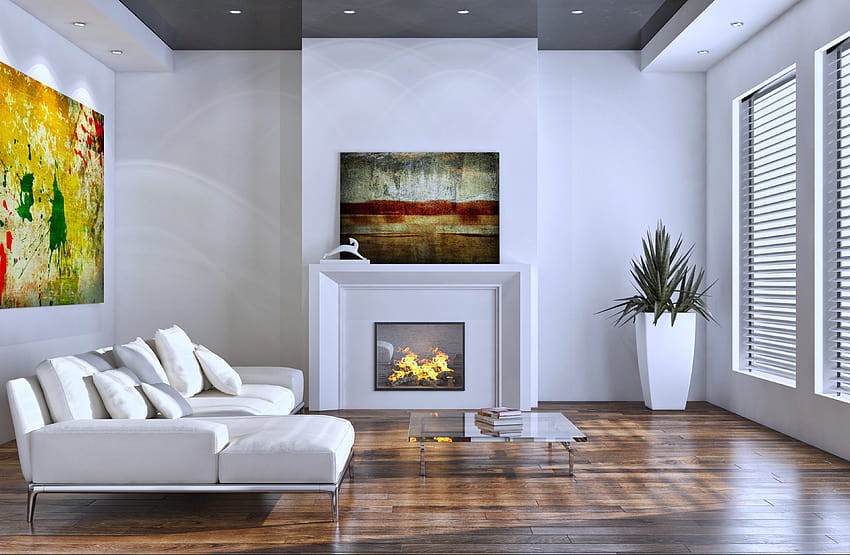 Desain kecantikan Happy House interior living, interior mansion Wallpaper HD