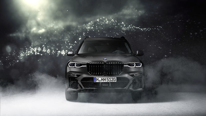 Mengumumkan BMW X7 Dark Shadow Edition 2021, mobil bmw x7 m50i frozen black edition Wallpaper HD