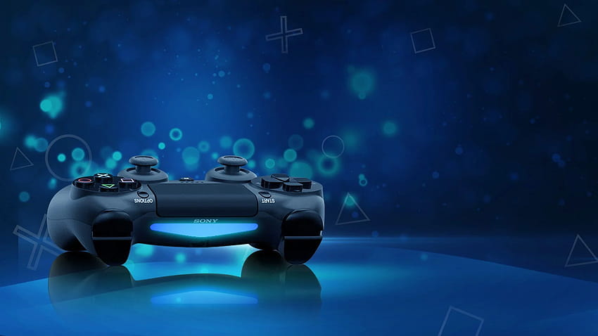 PS5 azul fondo de pantalla