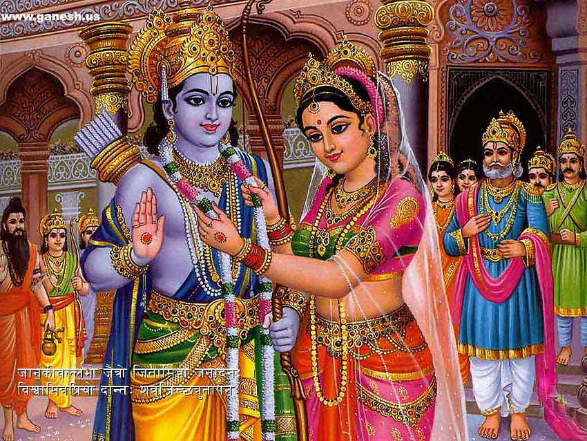 Lord Rama And Mata Sita Beautiful, seetha HD wallpaper