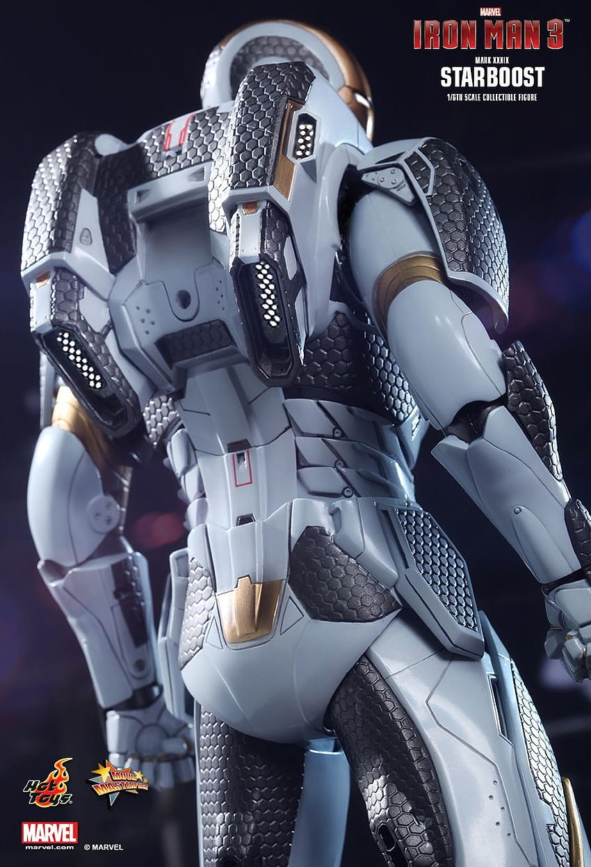 Iron Man Mark XXXIX – Starboost action figure from Hot Toys, iron man starboost HD phone wallpaper