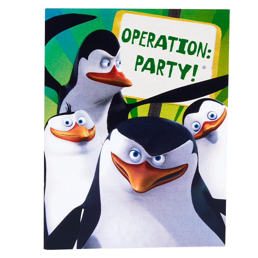 マダガスカルのペンギン 招待状、漫画のペンギン HD電話の壁紙
