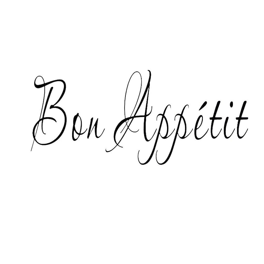 Bon Appetit Sticker Removable Wall Decals Dining Room Kitchen Letters Pattern Murals Tattoo HD phone wallpaper
