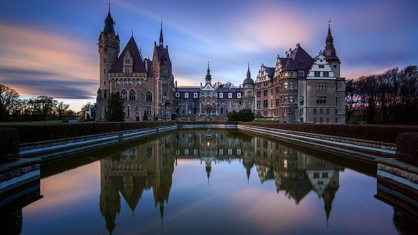 Moszna Castle Poland For High Quality HD wallpaper