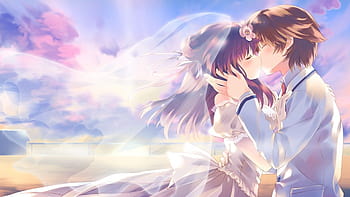 Bộ sưu tập hình nền HD về đám cưới anime sẽ khiến bạn phải ngất ngây và mong muốn được trở thành một trong những nhân vật trong câu chuyện tình yêu của họ. Nhấn vào hình ảnh để tận hưởng nét đẹp của anime wedding.