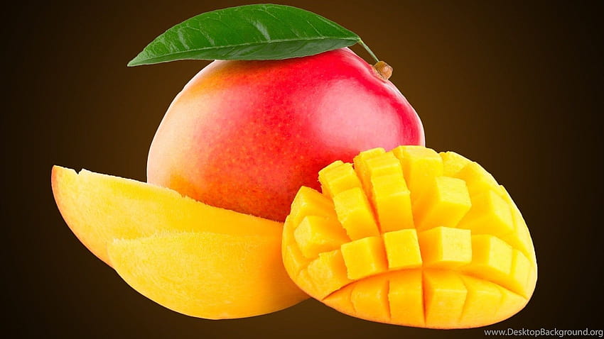 Fresh Mango And Slice Fruit Backgrounds HD wallpaper