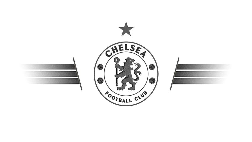 Logotipo del Chelsea FC, logotipo del Chelsea negro fondo de pantalla