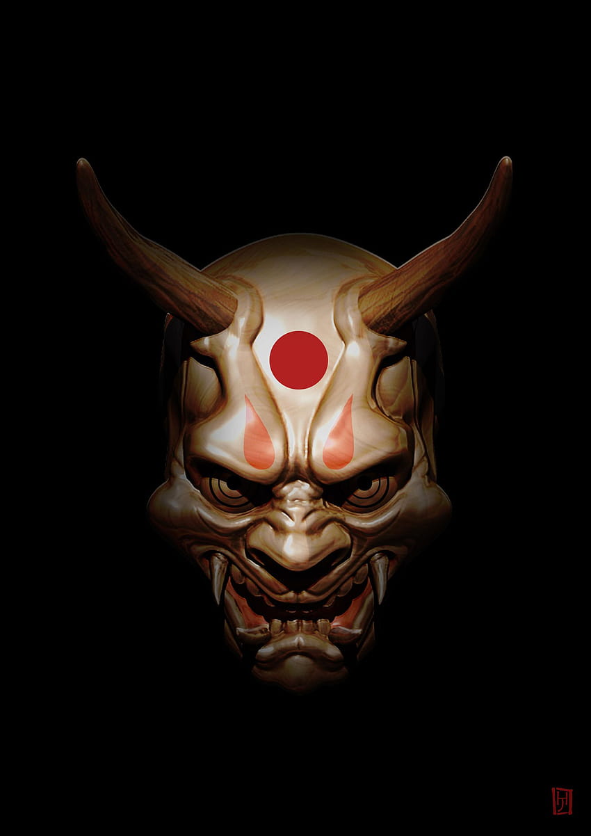 Samurai Demon Mask Top Samurai Demon Mask [1600x2263] for your , Mobile & Tablet, samurai oni HD phone wallpaper