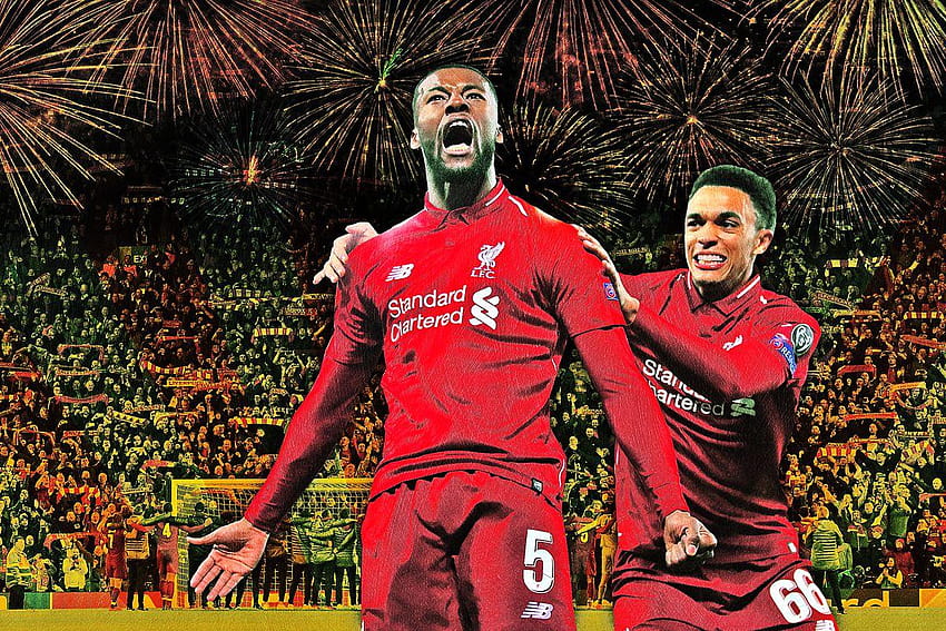 Liverpool Beats Barcelona in Magical, Nonsensical Night at Anfield, wijnaldum HD wallpaper