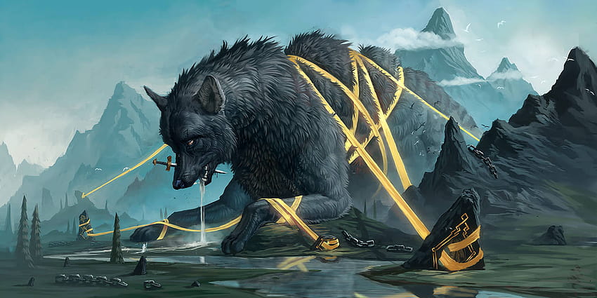 Fenrir Cabin, fenris wolf HD wallpaper