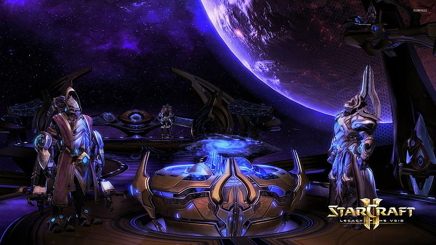 Artanis and Karax in StarCraft II: Legacy of the Void HD wallpaper