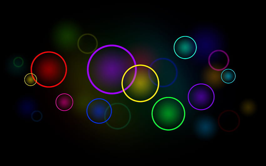 green, abstract, blue, red, multicolor, purple, bubbles, digital, blue red and purple HD wallpaper