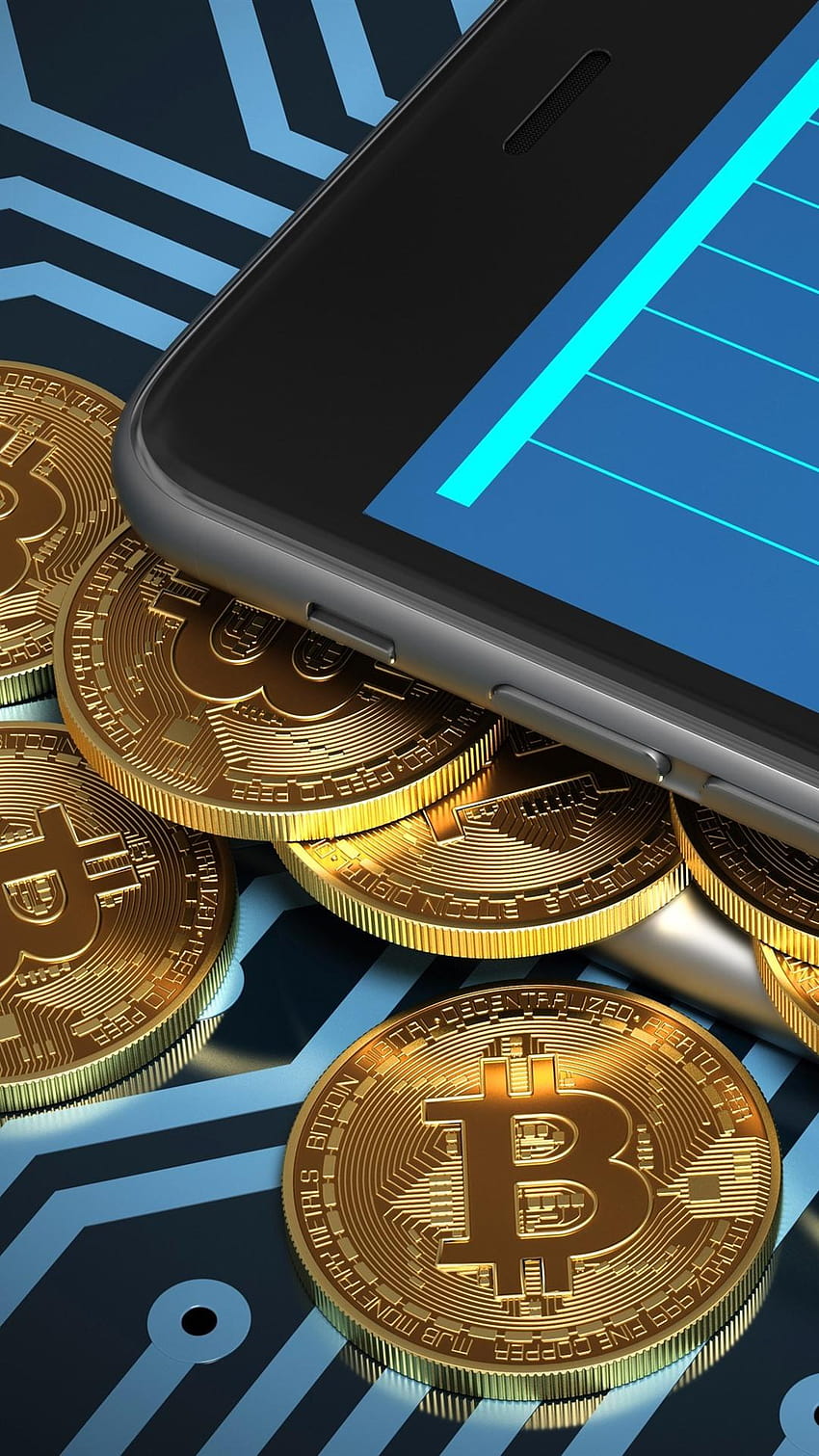 Bitcoin, Währung, digitales Geld 1080x1920 iPhone 8/7/6/6S, sie Geld HD-Handy-Hintergrundbild