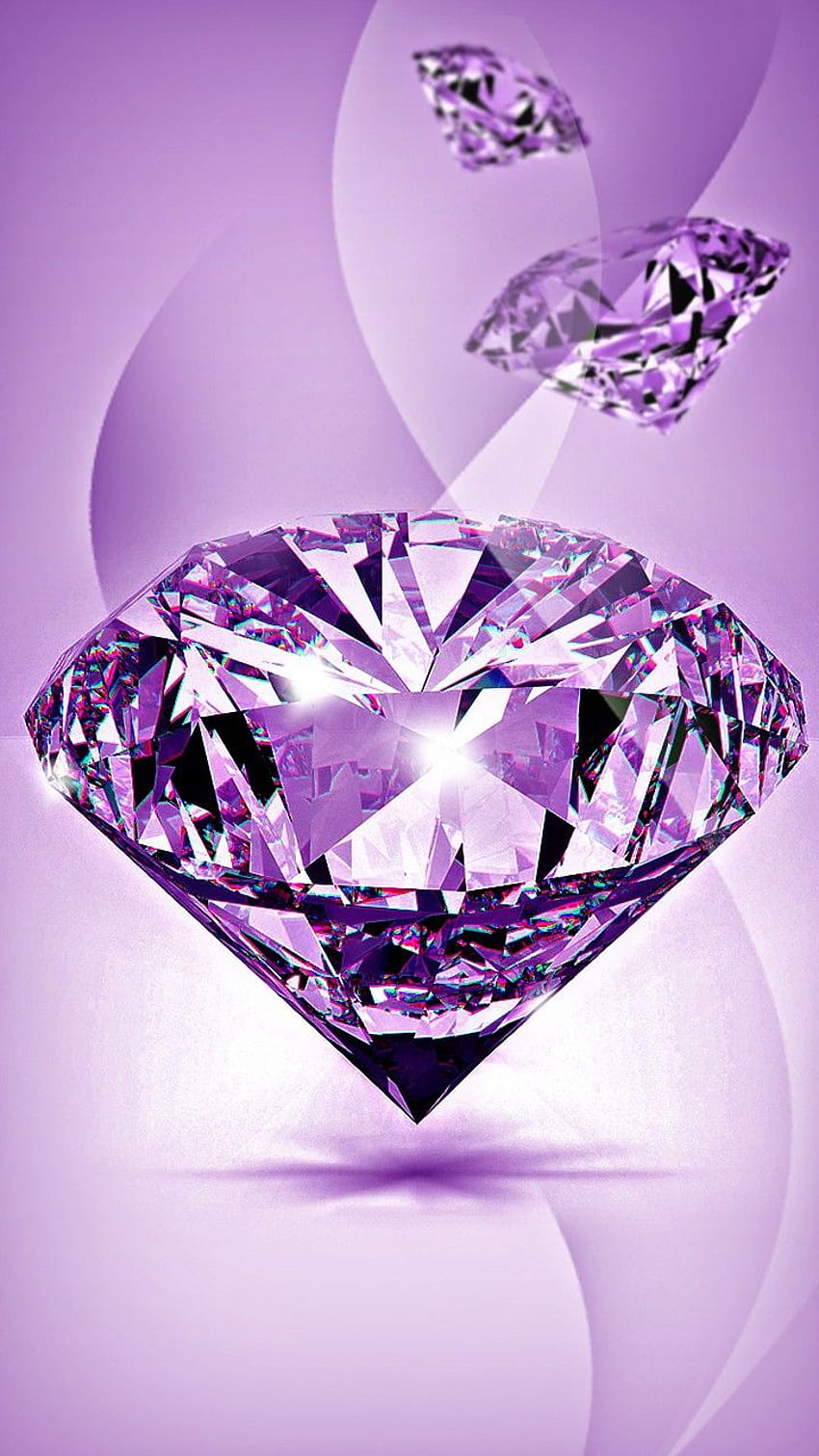 Purooed auf Diamonds & Gemstones, violetter Diamant HD-Handy-Hintergrundbild