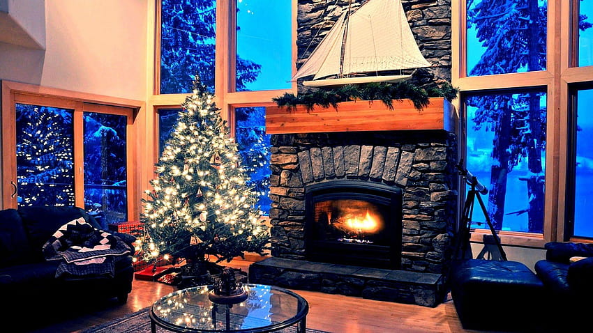fireplace live, christmas chimney HD wallpaper