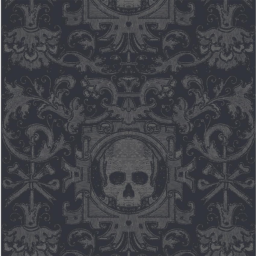 Mitchell Black Skull Box Fabric Peelable HD phone wallpaper
