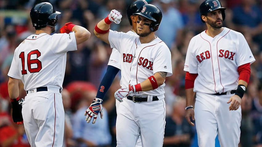 Chavis‘ Grand Slam hilft den Red Sox, die Blue Jays 10 zu schlagen, Andrew Benintendi HD-Hintergrundbild