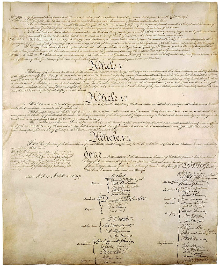 米国憲法、Man Made、HQ 米国憲法、アメリカ合衆国権利章典 HD電話の壁紙