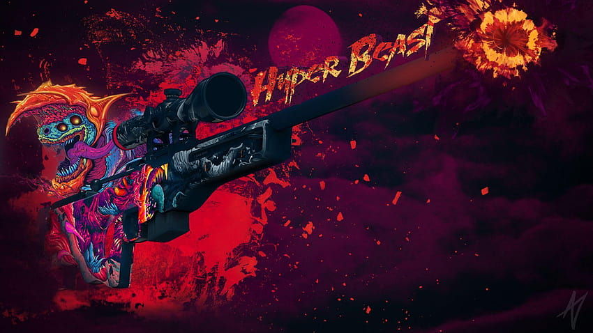 AWP Hyper Beast, csgo HD-Hintergrundbild