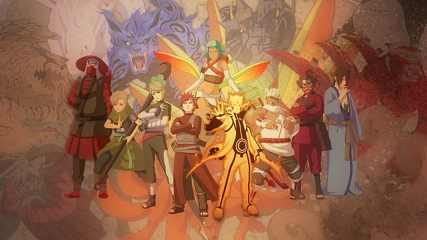 Jinchuuriki Naruto Shippuden, Team-7-Computer HD-Hintergrundbild