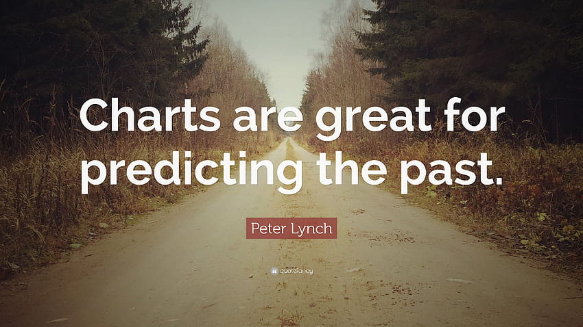 Peter Lynch Quote: “Charts are great for predicting the past.” HD wallpaper