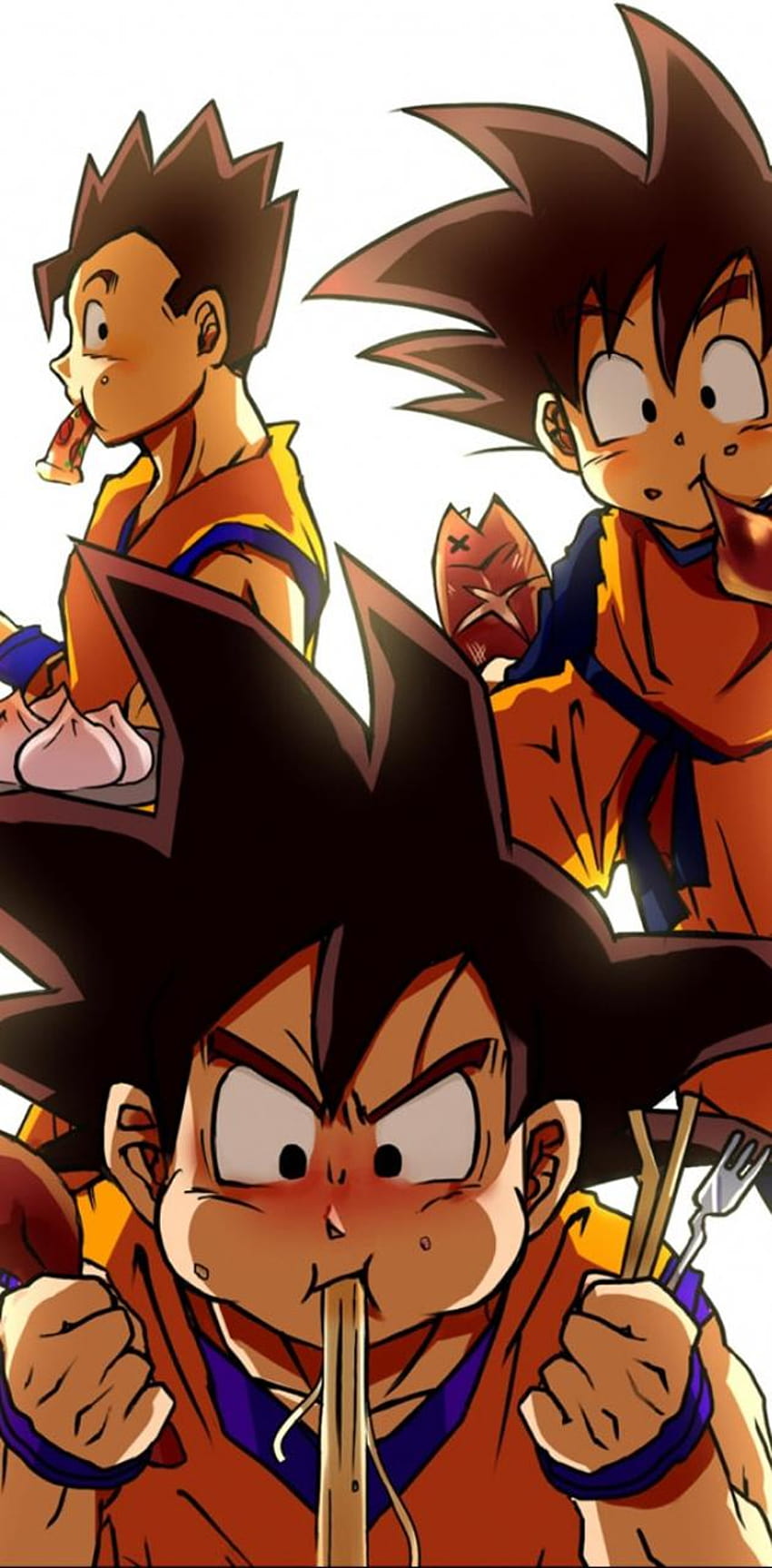 Goku gohan goten by PapuXD0757, goku and goten HD phone wallpaper