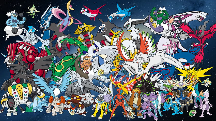 Pokemon Legendaries, mythical pokemon HD wallpaper