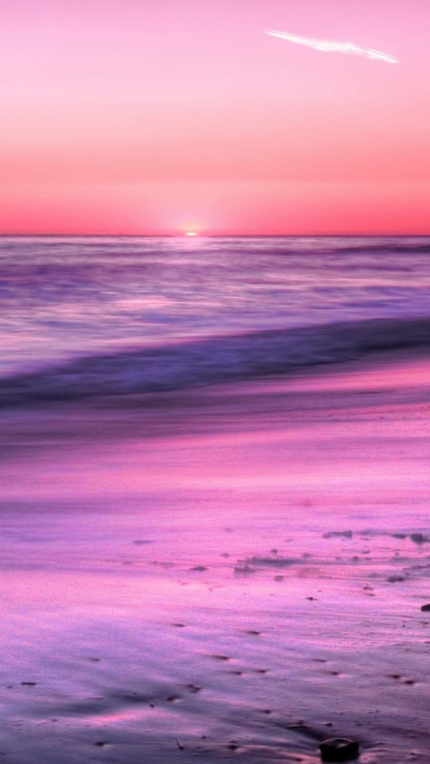 Sunrise Horizon Calm Sea Beach Android, Android calmante fondo de pantalla del teléfono