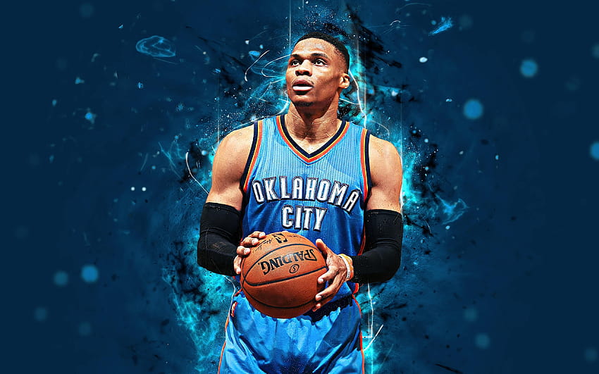 5047074 Oklahoma City Thunder, NBA, Russell Westbrook und Oklahoma City Thunder 2019 HD-Hintergrundbild