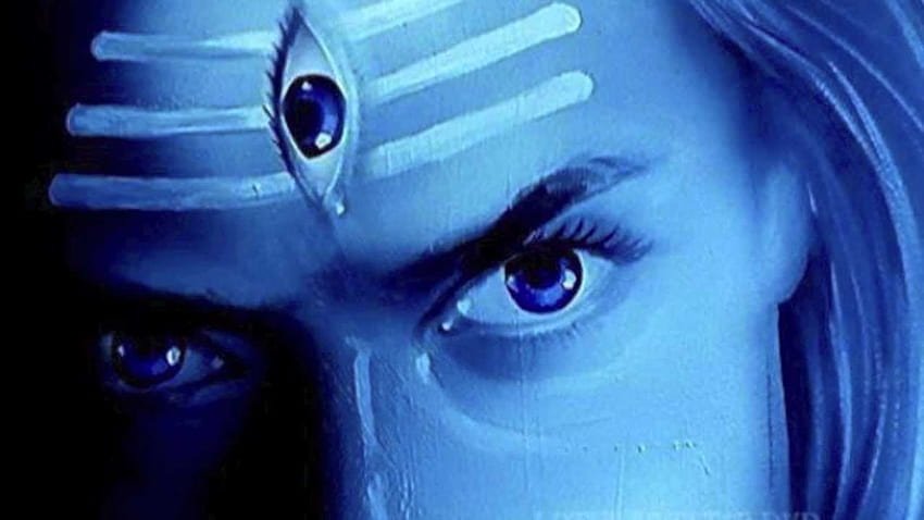 Shiva irritado terceiro olho, terceiro olho papel de parede HD