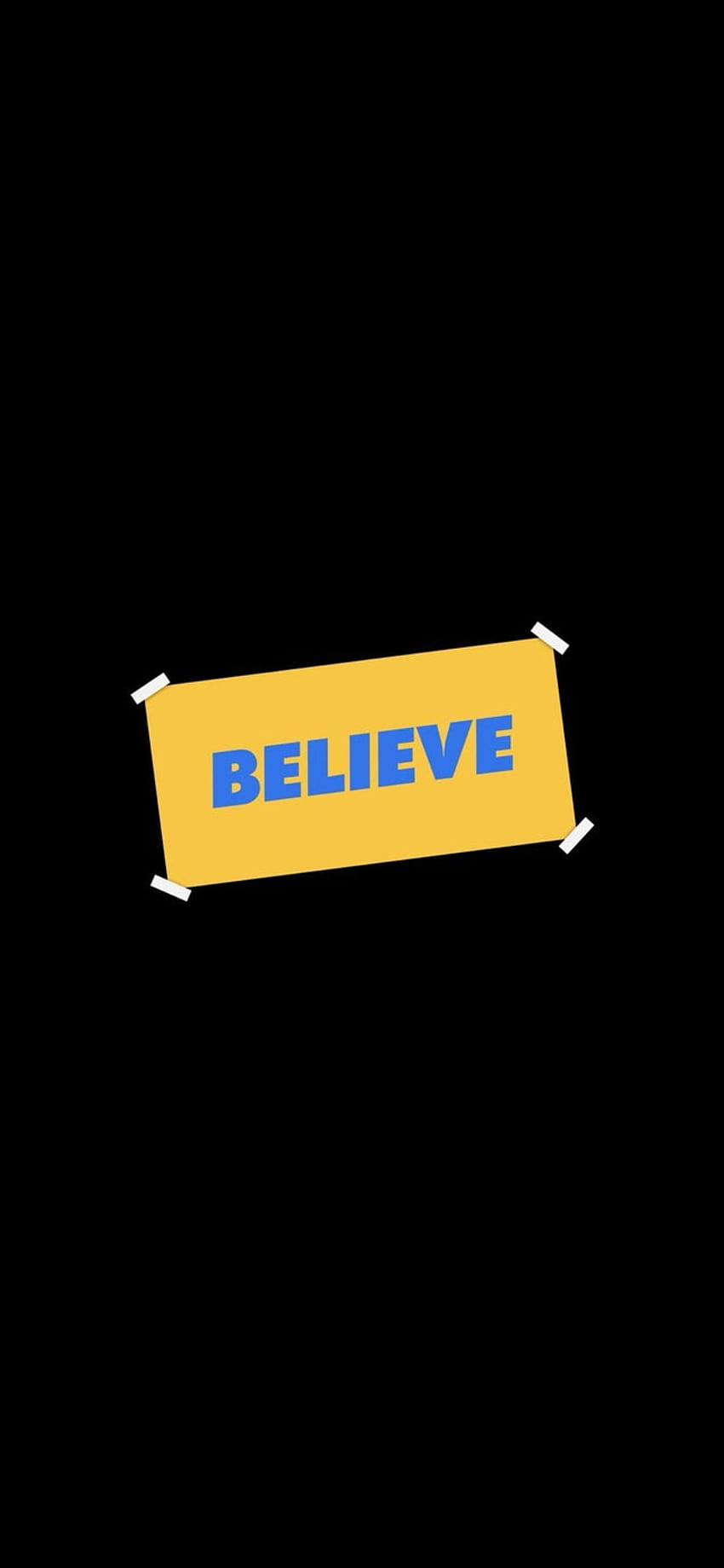 Minimal “Believe” I quickly made with the Ted Lasso font in celebration of Emmy wins!: TedLasso, ted lasso believe HD phone wallpaper