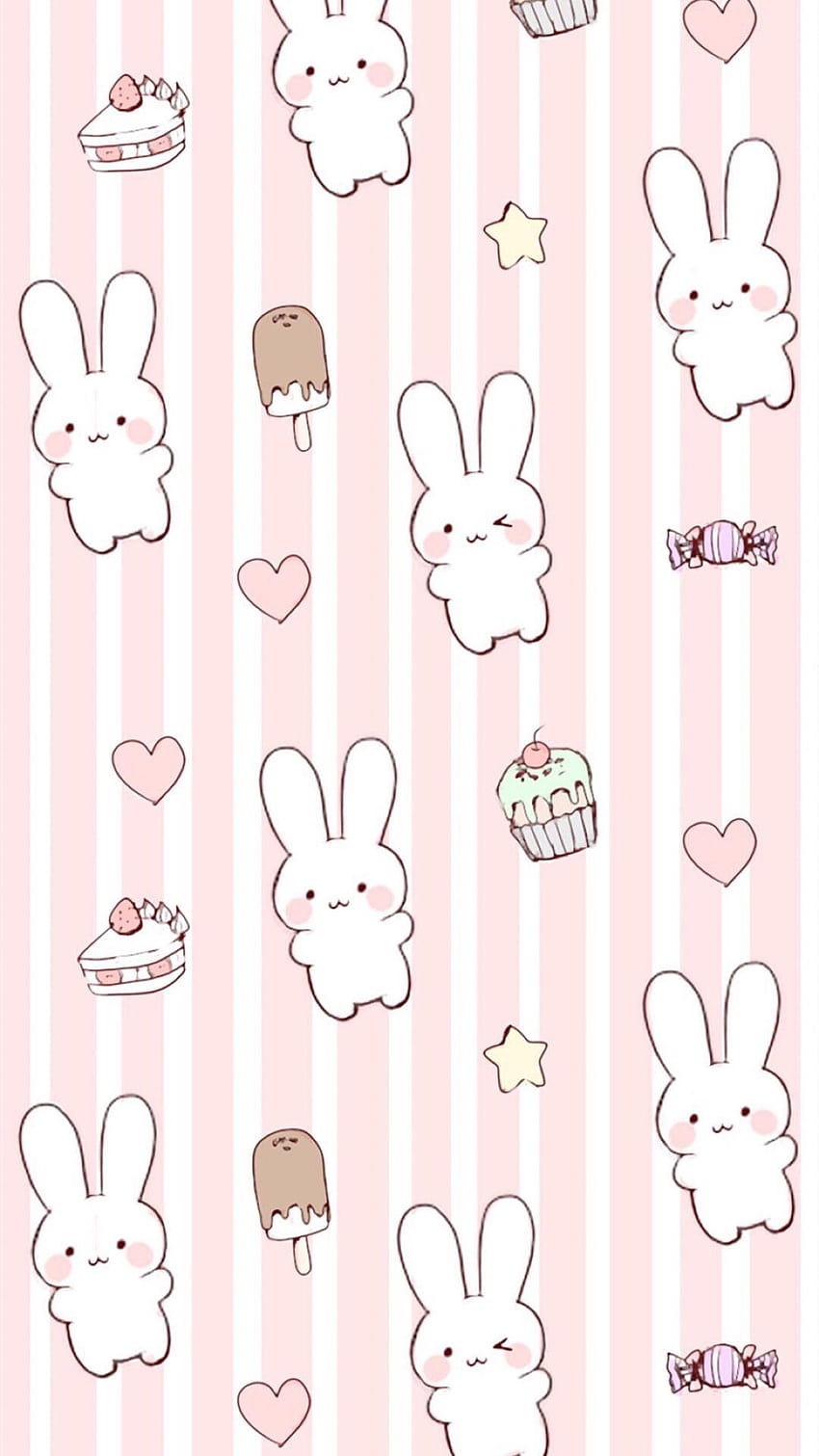Ale on imágenes para imprimir, kawaii rabbit background HD phone wallpaper