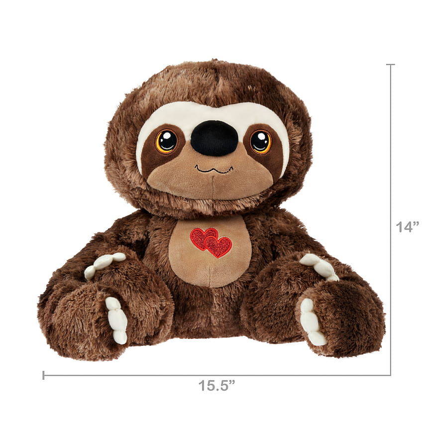 Cara Untuk Merayakan Hari Valentine Mainan Mewah Sloth Duduk Lembut Besar, Coklat wallpaper ponsel HD