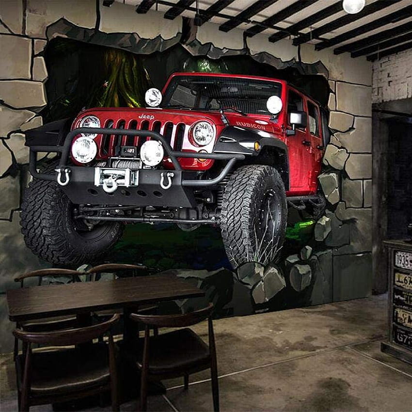Mural 3D Mural Jeep Off, jeeps todoterreno fondo de pantalla del teléfono