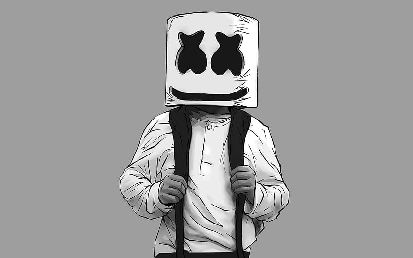 14 Marshmello drawing backgrounds for on Ayoqq, sad marshmello HD