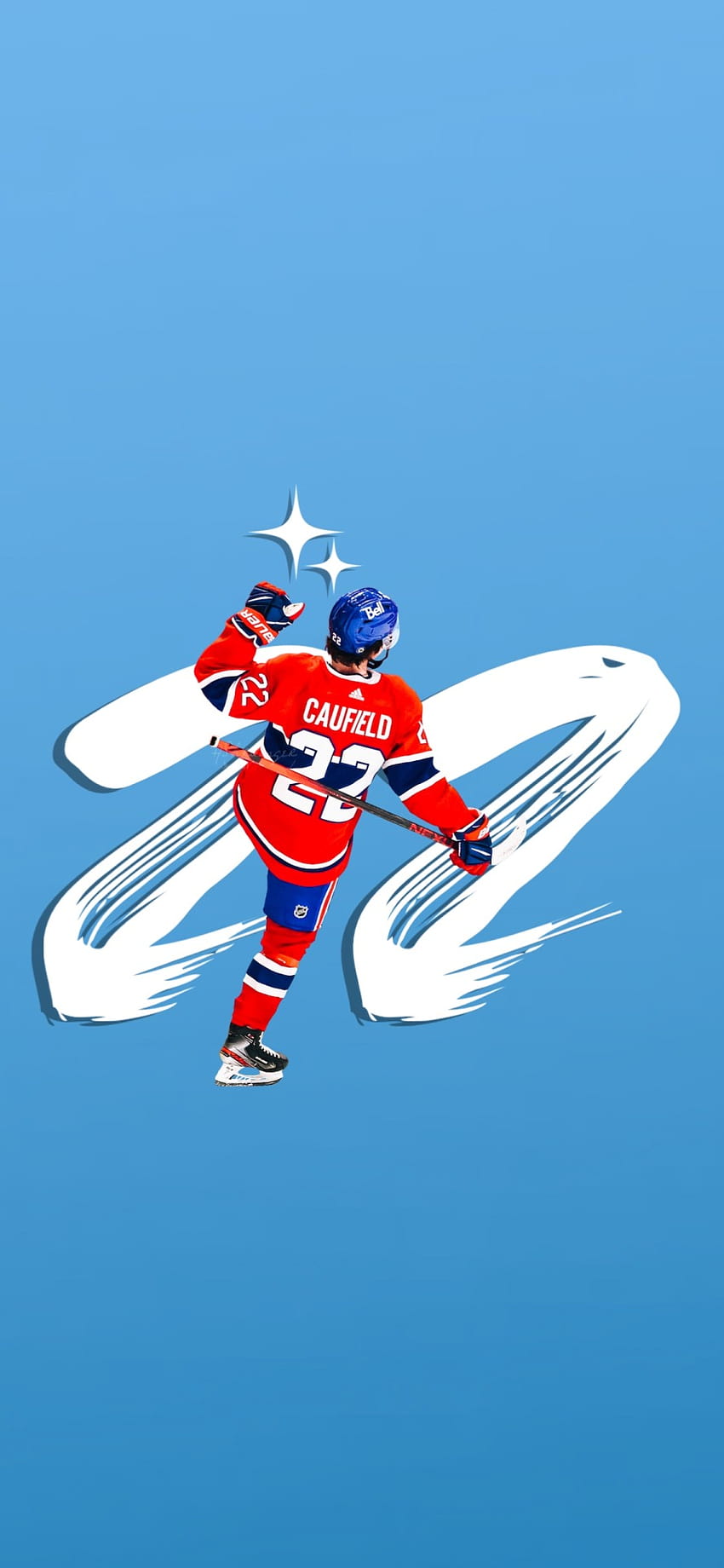Wo Eishockey auf Kunst trifft, Cole Caufield HD-Handy-Hintergrundbild
